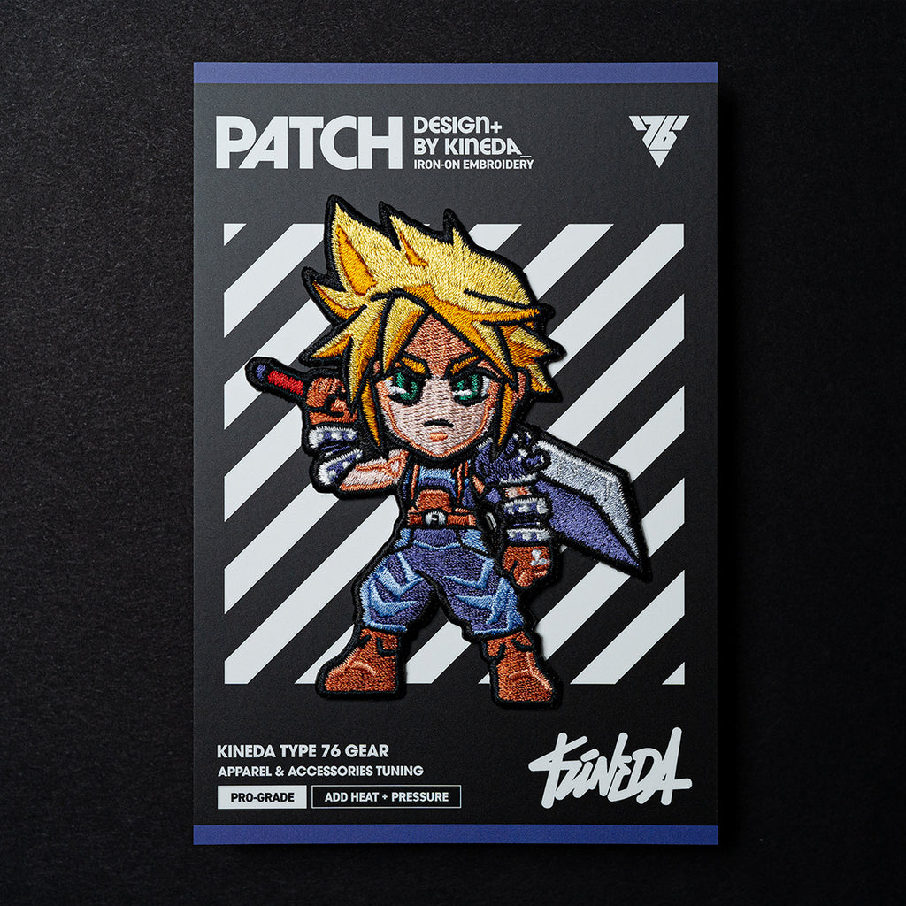 Cloud Strife Patch Iron-On Embroidery from Final Fantasy VII Remake