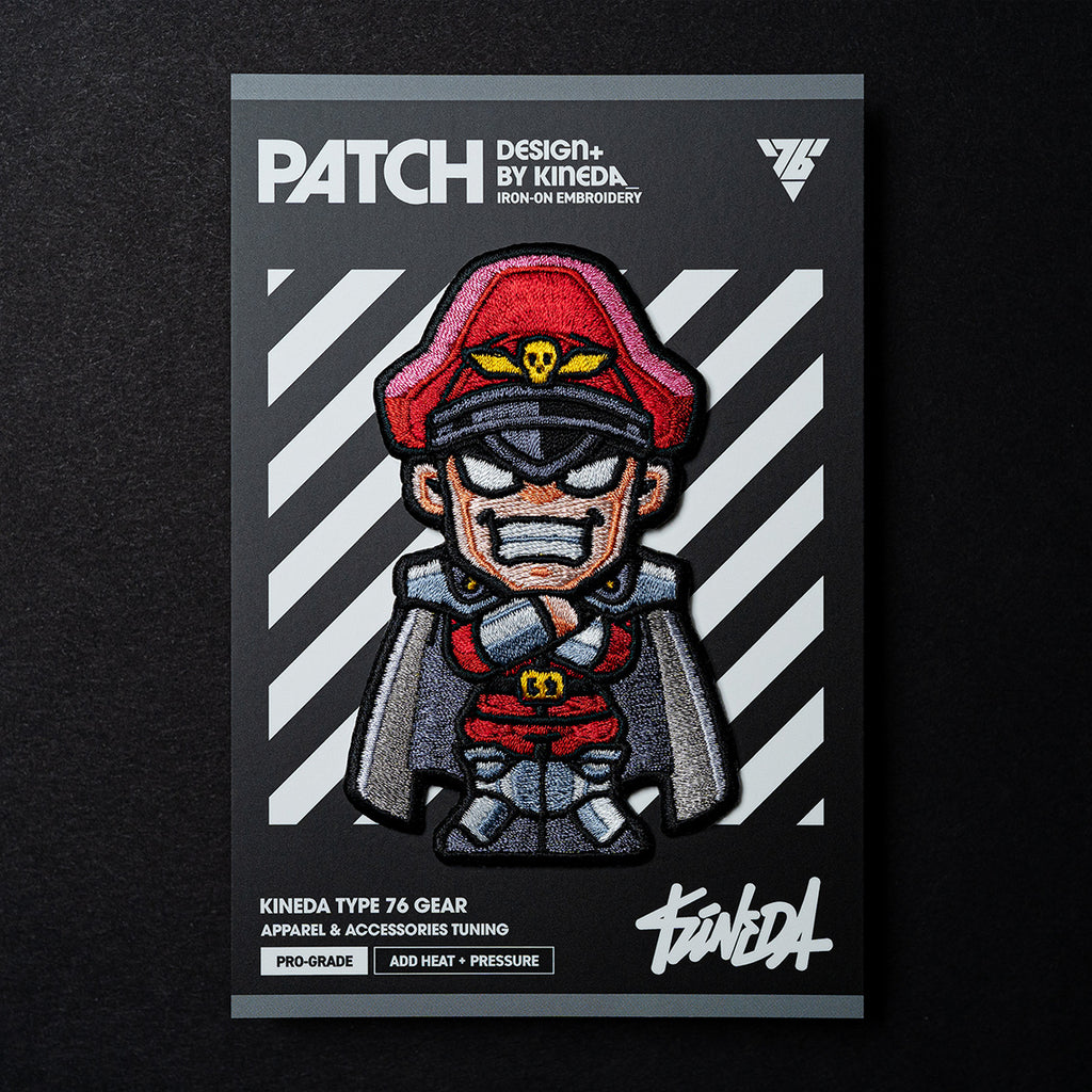 M. Bison Patch Iron-On Embroidery from Street Fighter
