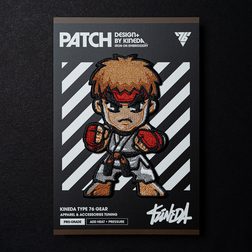 Ryu Patch Iron-On Embroidery from Street Fighter