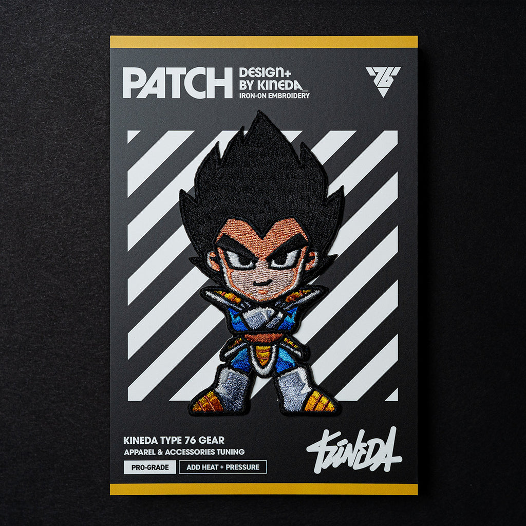 Vegeta Patch Iron-On Embroidery from Dragon Ball Z